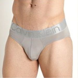 VINTAGE Men's CALVIN KLEIN Micro Steel Brief Size S (30-32) Gray/Silver SOFT!